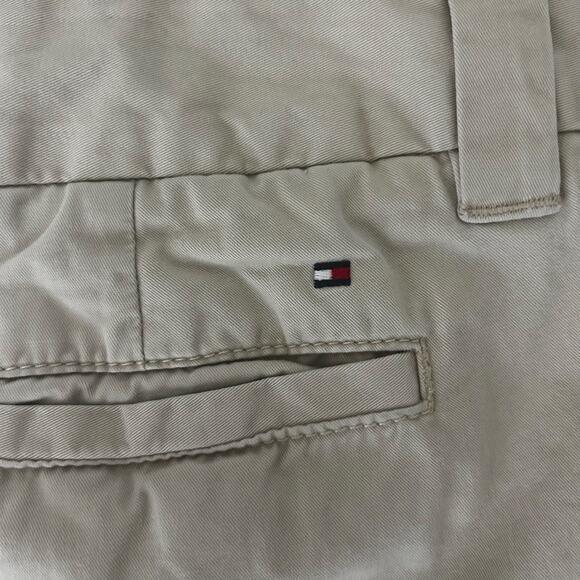 Women's Tommy Hilfiger 100% cotton Khaki Chino Shorts sz 12 Preppy Normcore - Picture 5 of 9